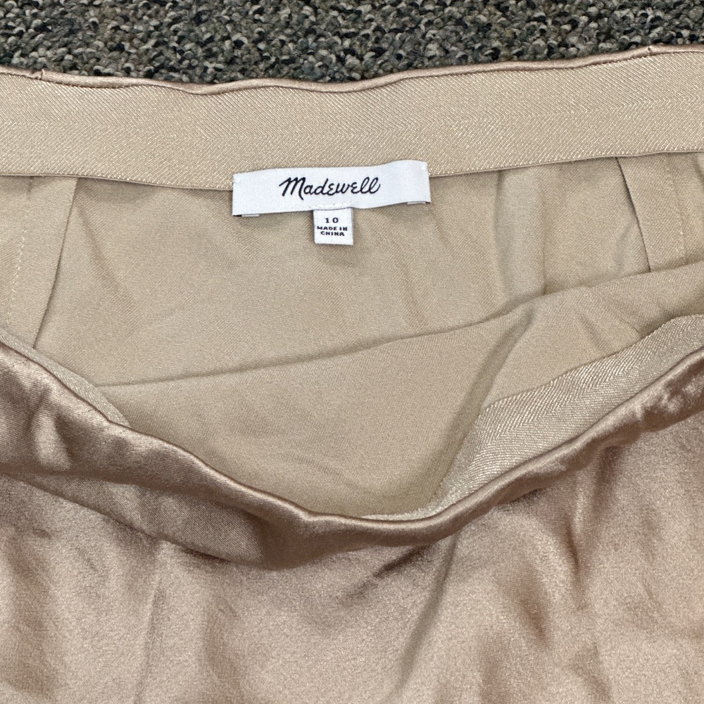 Madewell Gold Maxi Skirt - Sz 10 - Picture 2 of 5